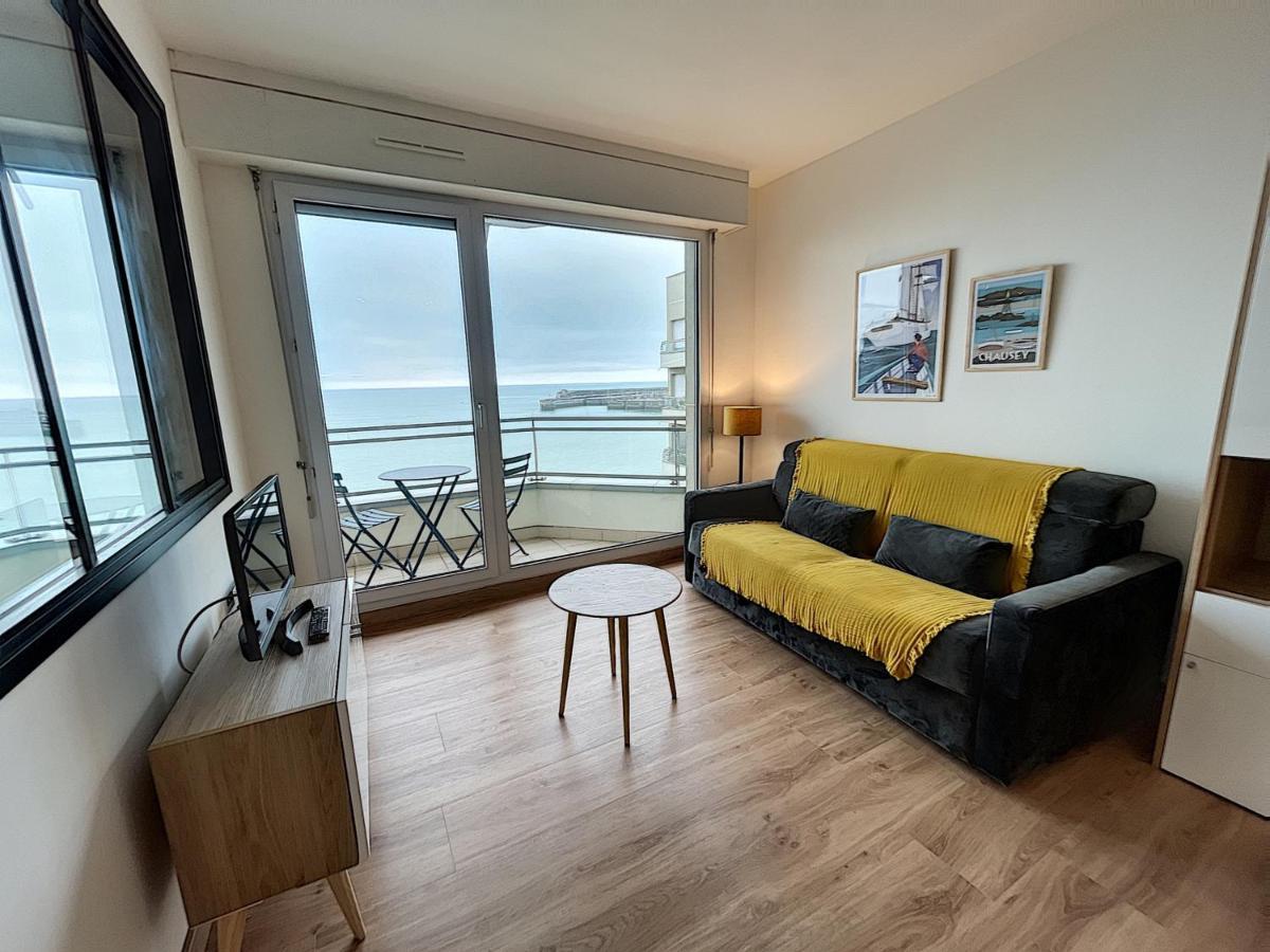Charmant T2 En Front De Mer, 4 Pers., Ascenseur, Garage, Wi-Fi - Fr-1-361-383 Granville Exteriör bild